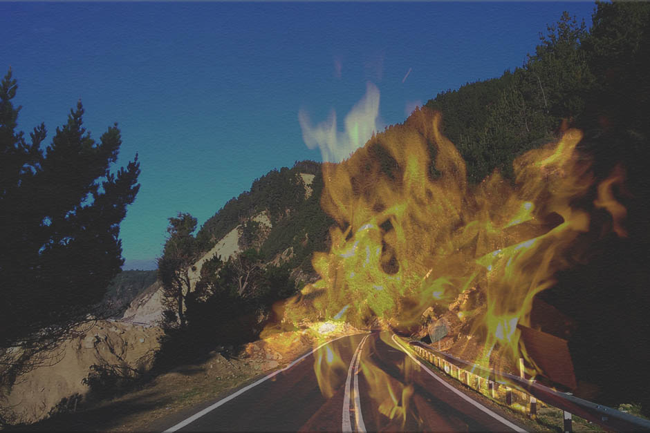 carretera en constitucion incendios forestales